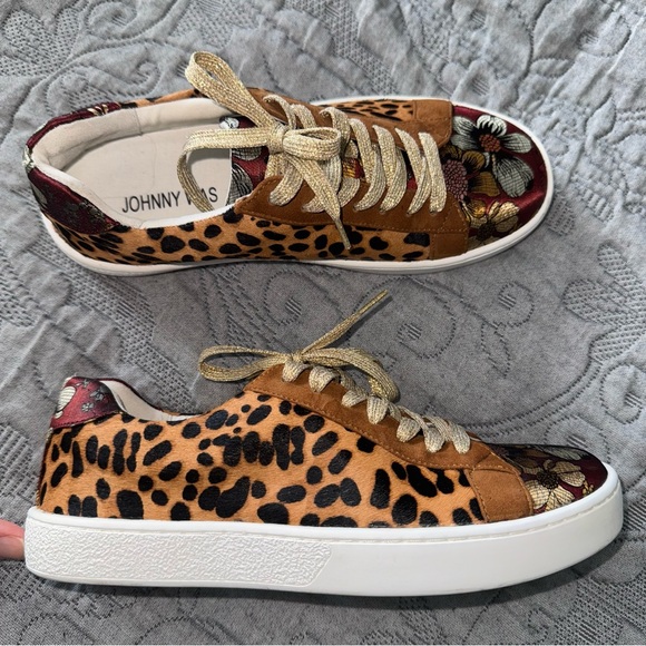 Johnny Was | Shoes | Johnny Was Leopard Embroidered Print Floral ...